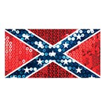 sequin confederate flag Satin Shawl