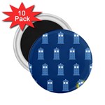 glitter tardis 2.25  Magnet (10 pack)