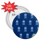 glitter tardis 2.25  Button (100 pack)