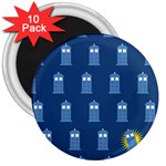 glitter tardis 3  Magnet (10 pack)