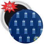 glitter tardis 3  Magnet (100 pack)