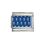 glitter tardis Italian Charm (9mm)