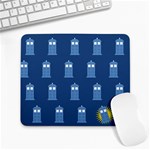 glitter tardis Large Mousepad