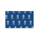 glitter tardis Sticker (Rectangular)