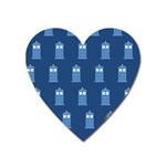 glitter tardis Magnet (Heart)