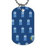 glitter tardis Dog Tag (One Side)