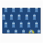 glitter tardis Postcard 4 x 6  (Pkg of 10)