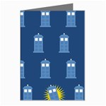 glitter tardis Greeting Cards (Pkg of 8)