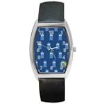 glitter tardis Barrel Style Metal Watch