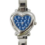 glitter tardis Heart Italian Charm Watch