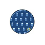 glitter tardis Hat Clip Ball Marker (4 pack)