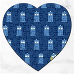 glitter tardis Jigsaw Puzzle (Heart)