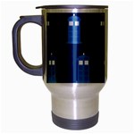 glitter tardis Travel Mug (Silver Gray)