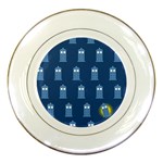 glitter tardis Porcelain Plate