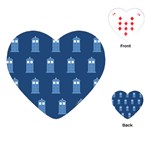 glitter tardis Playing Cards (Heart)