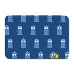 glitter tardis Plate Mat