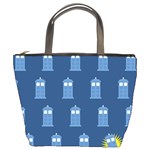 glitter tardis Bucket Bag