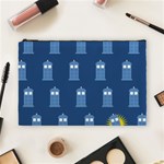 glitter tardis Cosmetic Bag (Large)