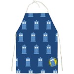 glitter tardis Full Print Apron