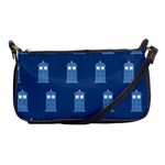 glitter tardis Shoulder Clutch Bag