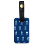 glitter tardis Luggage Tag (one side)