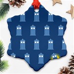 glitter tardis Ornament (Snowflake)