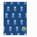 glitter tardis Small Garden Flag (Two Sides)