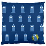 glitter tardis Large Cushion Case (One Side)