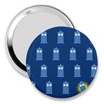 glitter tardis 3  Handbag Mirror