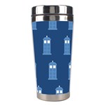 glitter tardis Stainless Steel Travel Tumbler