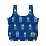 glitter tardis Full Print Recycle Bag (M)