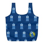 glitter tardis Full Print Recycle Bag (L)