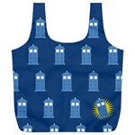 glitter tardis Full Print Recycle Bag (XL)