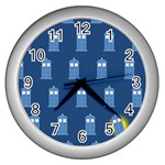 Tardis Doctor Who Wall Clock (Silver)