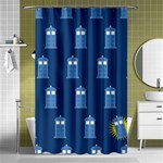 Tardis Doctor Who Shower Curtain 48  x 72  (Small)