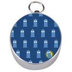 Tardis Doctor Who Silver Compass