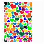 Valentine Rainbow Hearts Large Garden Flag (Two Sides)