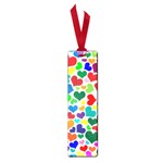 Valentine Rainbow Hearts Small Book Mark