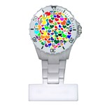 Valentine Rainbow Hearts Plastic Nurses Watch