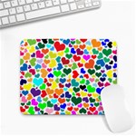 Valentine Rainbow Hearts Small Mousepad