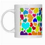 Valentine Rainbow Hearts White Mug