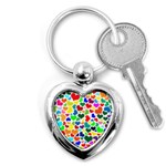 Valentine Rainbow Hearts Key Chain (Heart)