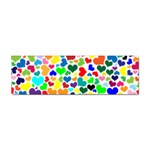 Valentine Rainbow Hearts Sticker (Bumper)