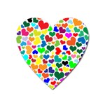 Valentine Rainbow Hearts Magnet (Heart)