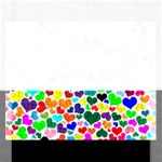 Valentine Rainbow Hearts Jigsaw Puzzle (Rectangular)