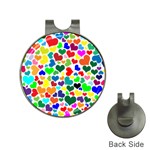 Valentine Rainbow Hearts Golf Ball Marker Hat Clip