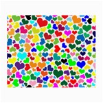 Valentine Rainbow Hearts Small Glasses Cloth