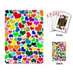 Valentine Rainbow Hearts Playing Cards Single Design