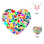 Valentine Rainbow Hearts Playing Cards (Heart)