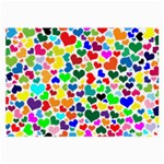 Valentine Rainbow Hearts Large Glasses Cloth